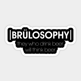 Brülosophy Motto (Light) Sticker
